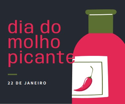 Festa de pimenta black modern-simple