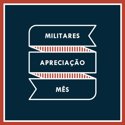 Celebrar o Mês de Apreciação Militar blue modern-simple