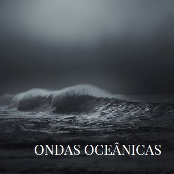 Ondas escuras do oceano gray modern-simple