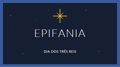 Observação da Epifania blue modern-simple