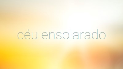 Céu ensolarado yellow modern-simple