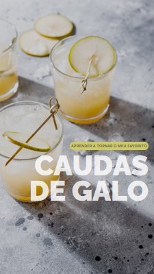 Fazer os meus cocktails favoritos yellow modern-simple