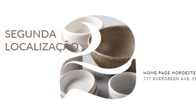 A segunda localização está aberta white modern-simple