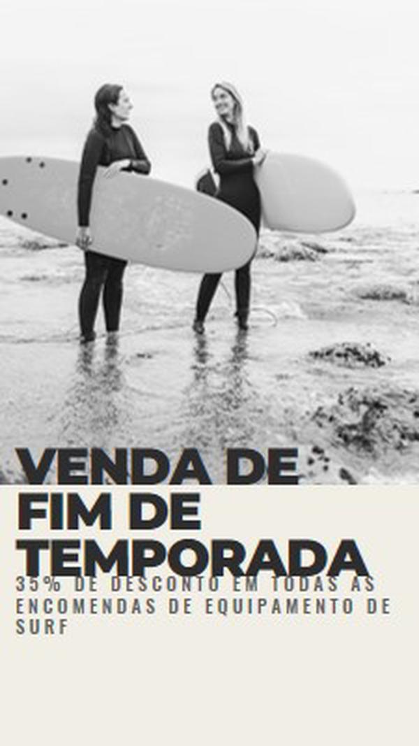 As alegrias da praia gray modern-bold