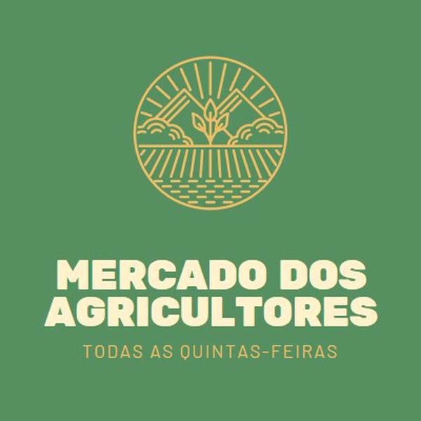 Venha para o mercado de agricultores green clean,simple,logo,organic,typographic,rustic