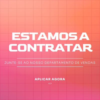 Estamos a contratar- junte-se a nós! pink simple,bold,gradient,grid,minimal,bright