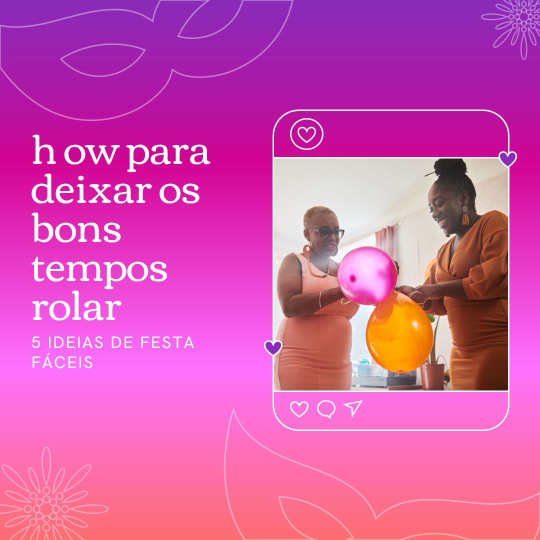 Ideias de festa pink modern,bright,frame,gradient,photo,line