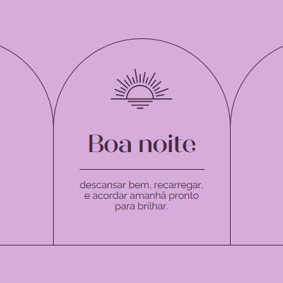 Descansar bem e recarregar purple organic,boho,lines,simple,symmetrical,