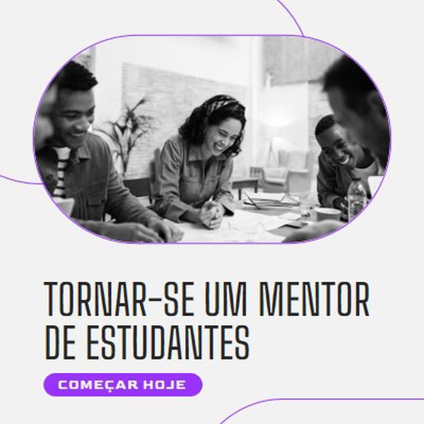 Tornar-se um mentor de estudantes gray modern,clean,line,monochromatic,minimal,photo