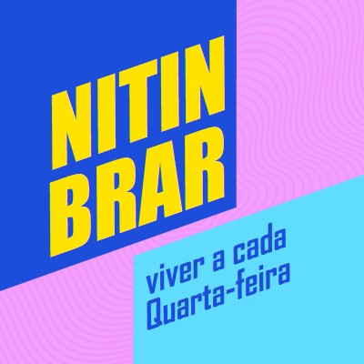 Transmissão de podcast em direto blue bold,bright,typography,geometric,vibrant,block