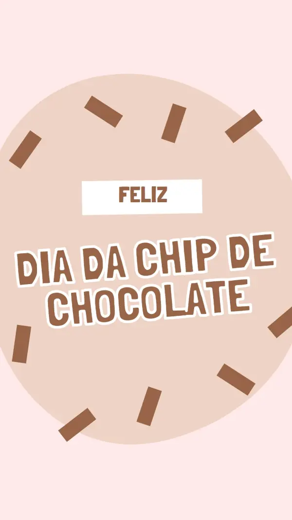 Feliz Dia do Chocolate brown organic-simple