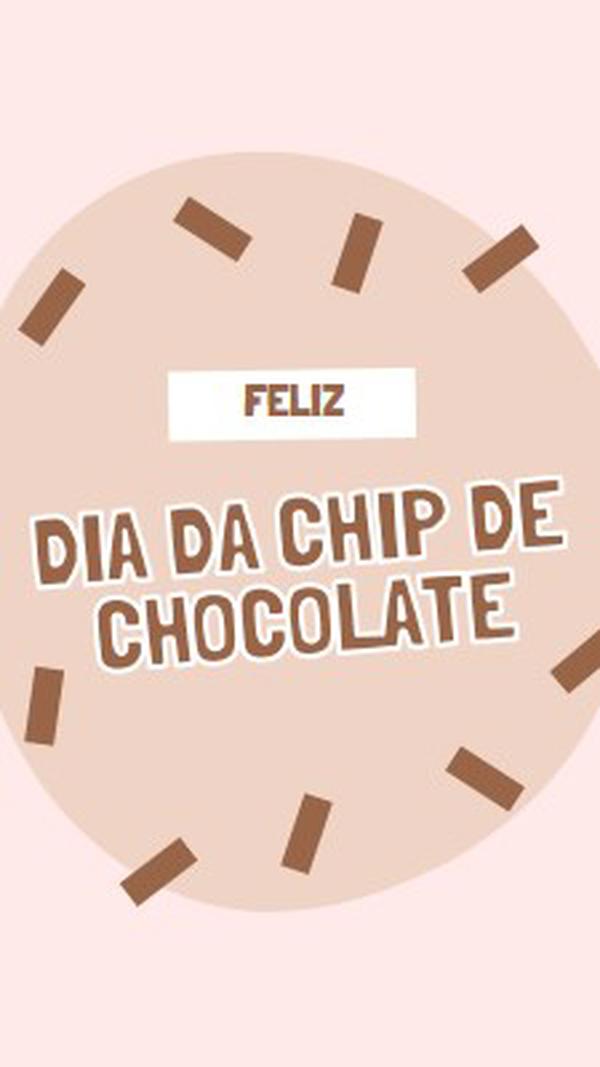 Feliz Dia do Chocolate brown organic-simple