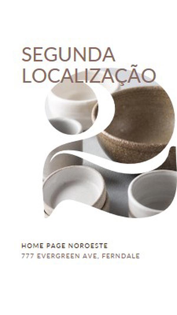 A segunda localização está aberta white modern-simple