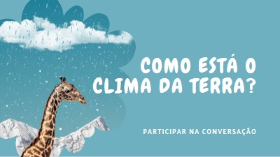 Vamos falar sobre as alterações climáticas blue whimsical-color-block