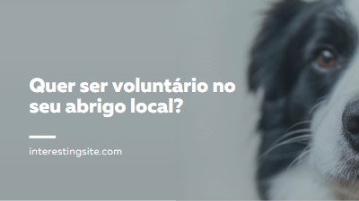 Voluntariar-se e trazer alegria blue modern-simple