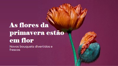 Flores frescas purple modern-simple