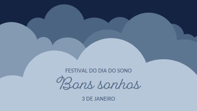 Somente sonhando com mais sono blue whimsical-color-block