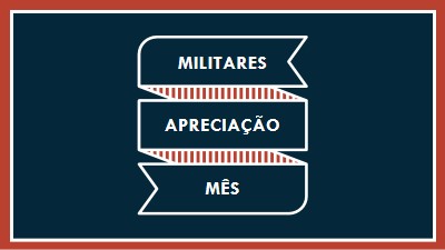 Celebrar o Mês de Apreciação Militar blue modern-simple