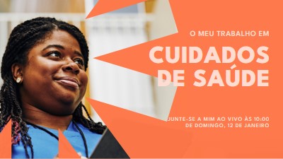 Herói dos cuidados de saúde orange modern-bold