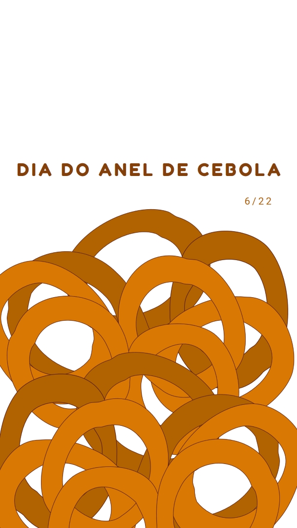 Anéis à dúzia orange whimsical-line