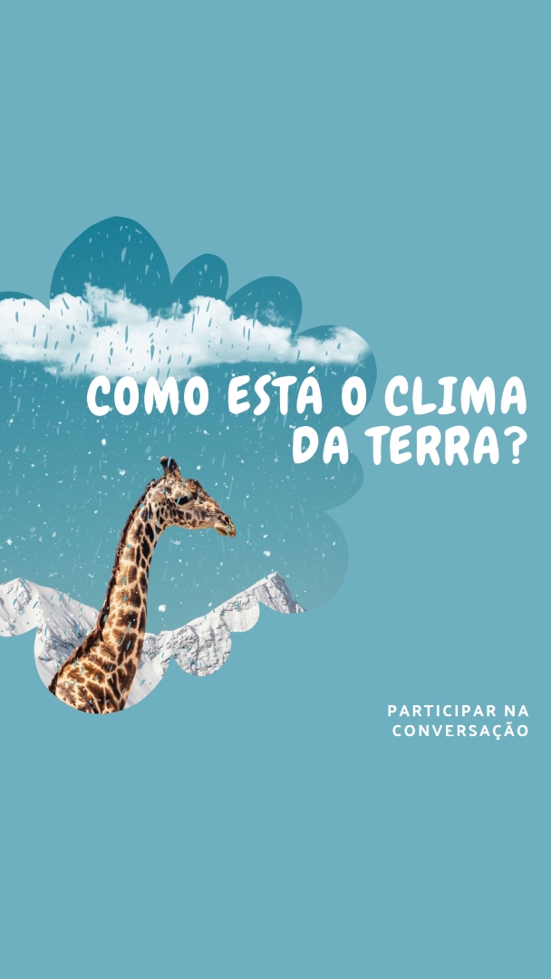 Vamos falar sobre as alterações climáticas blue whimsical-color-block