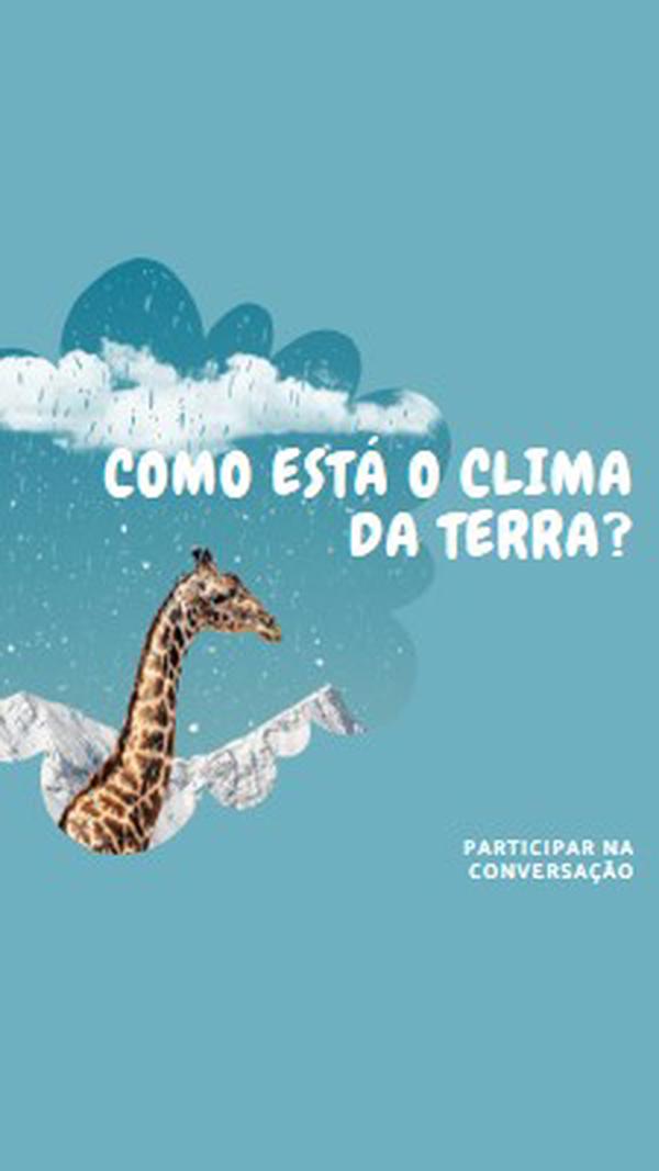 Vamos falar sobre as alterações climáticas blue whimsical-color-block