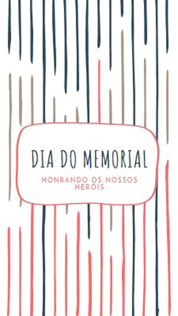 Honrar os nossos heróis white whimsical-line