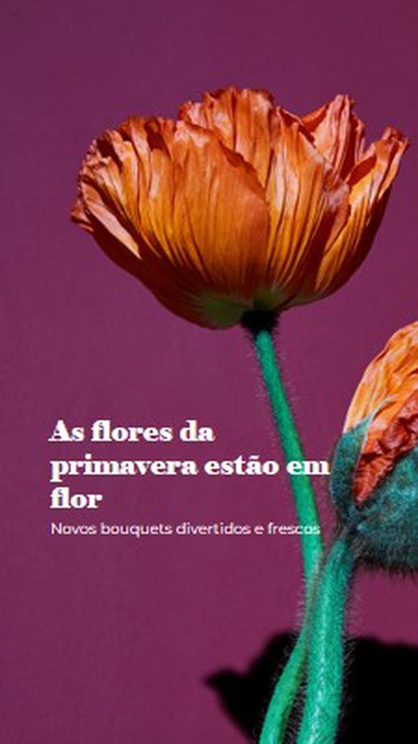 Flores frescas purple modern-simple