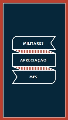 Celebrar o Mês de Apreciação Militar blue modern-simple