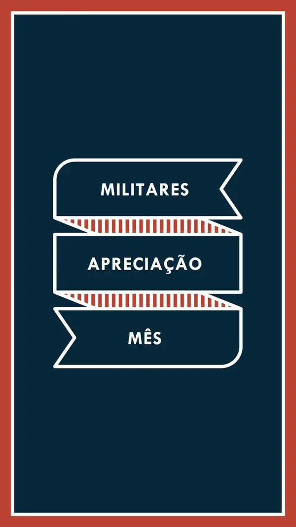 Celebrar o Mês de Apreciação Militar blue modern-simple
