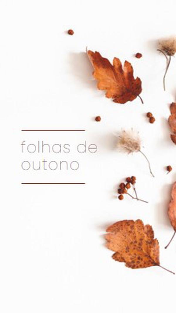 As folhas caíram white modern-simple