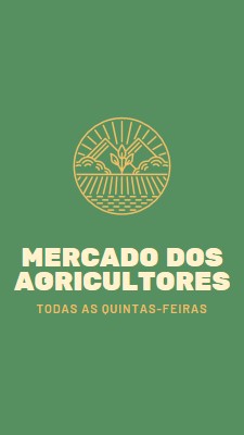 Venha para o mercado de agricultores green clean,simple,logo,organic,typographic,rustic