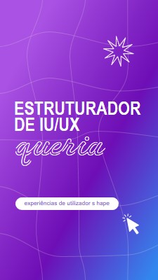 IU/estruturador de UX procurado purple bold,playful,digital,grid,neon,gradient