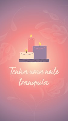 Tenha uma noite tranquila purple modern,gradient,illustration,simple,motif,handwriting