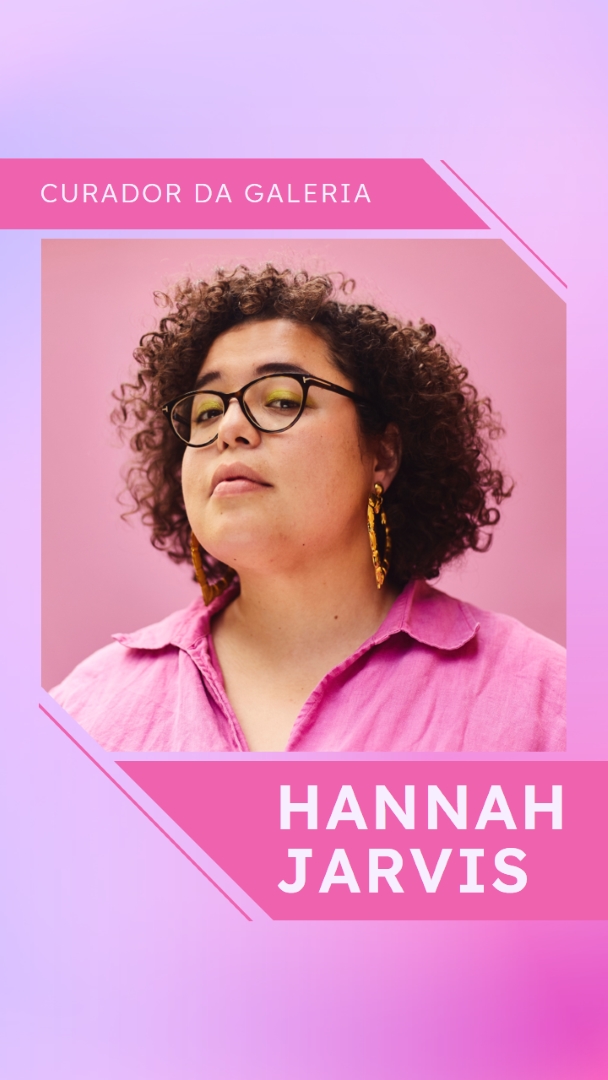 Anúncio de novo funcionário pink bold,digital,gradient,photo,simple,geometric