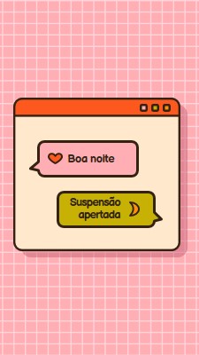 Boa noite, sono apertado pink retro,graphic,message,speech-bubble,icon,motif,emoji,