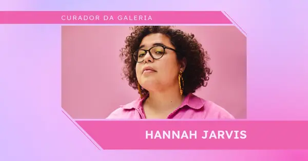 Anúncio de novo funcionário pink bold,digital,gradient,photo,simple,geometric