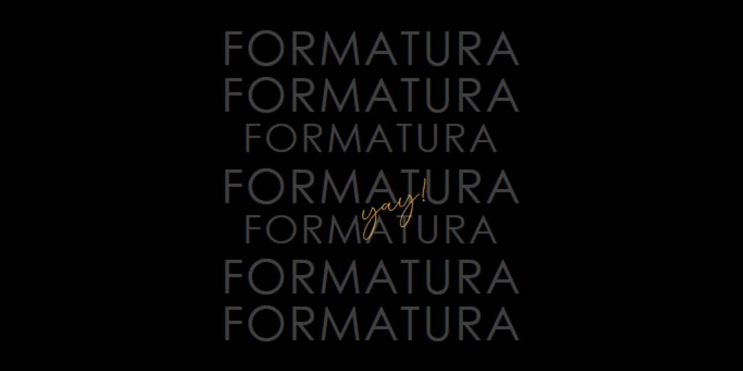 Yay para formatura black modern-simple