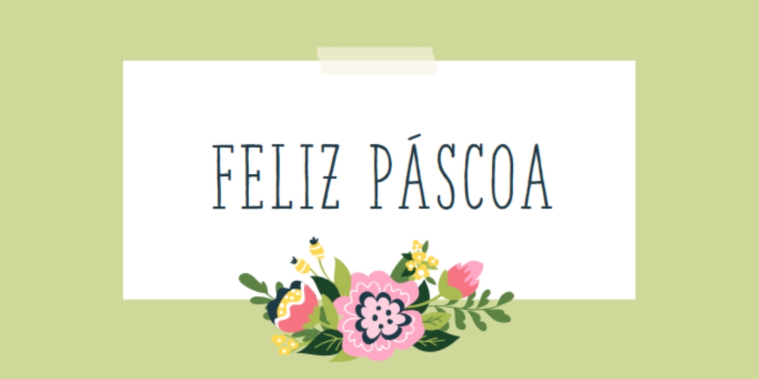 Flores de Páscoa green whimsical-line