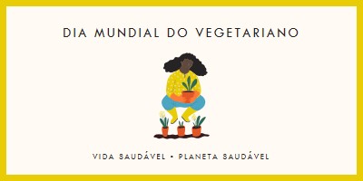 É o Dia Mundial do Vegetariano white modern-simple