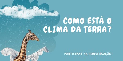 Vamos falar sobre as alterações climáticas blue whimsical-color-block