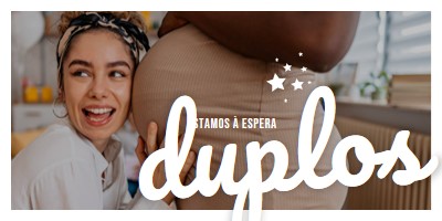 Entrega dupla brown modern-simple