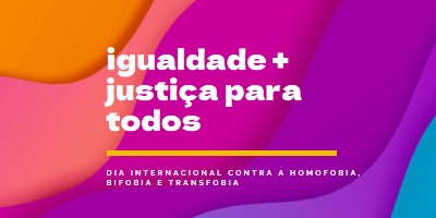 Honra dia internacional contra a homofobia purple modern-bold