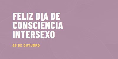 Feliz Dia de Sensibilização intersexo purple modern-bold