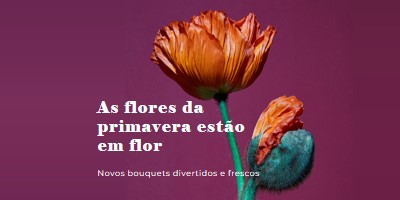 Flores frescas purple modern-simple