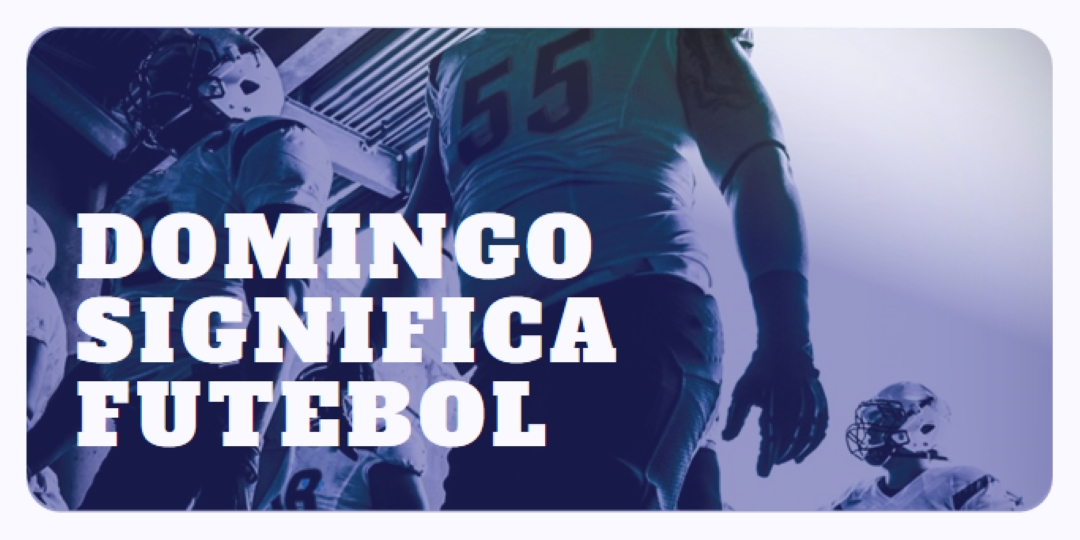 Domingo significa futebol purple modern-bold
