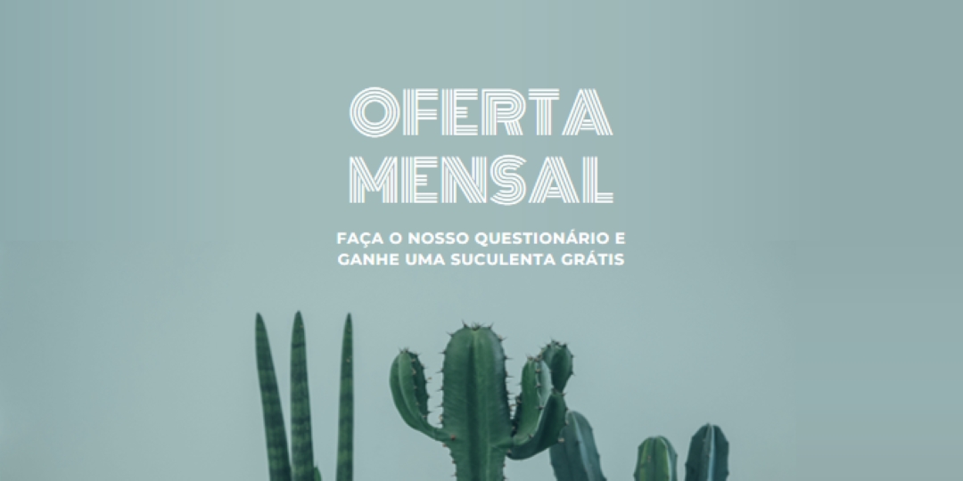 Questionário de oferta mensal green modern-simple