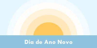 Sol do Dia de Ano Novo blue modern-simple