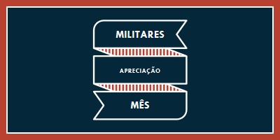 Celebrar o Mês de Apreciação Militar blue modern-simple