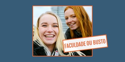 Faculdade ou busto blue modern-bold